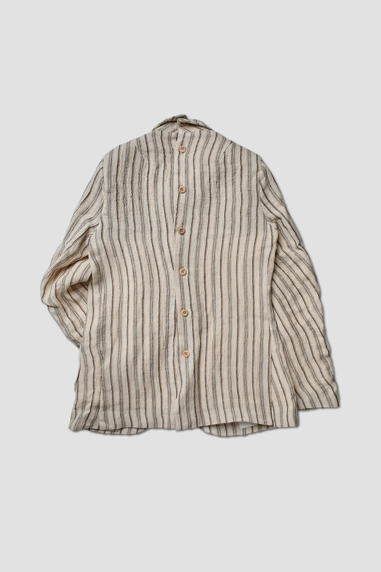 CHAQUETA AITITE RAYAS MARRÓN