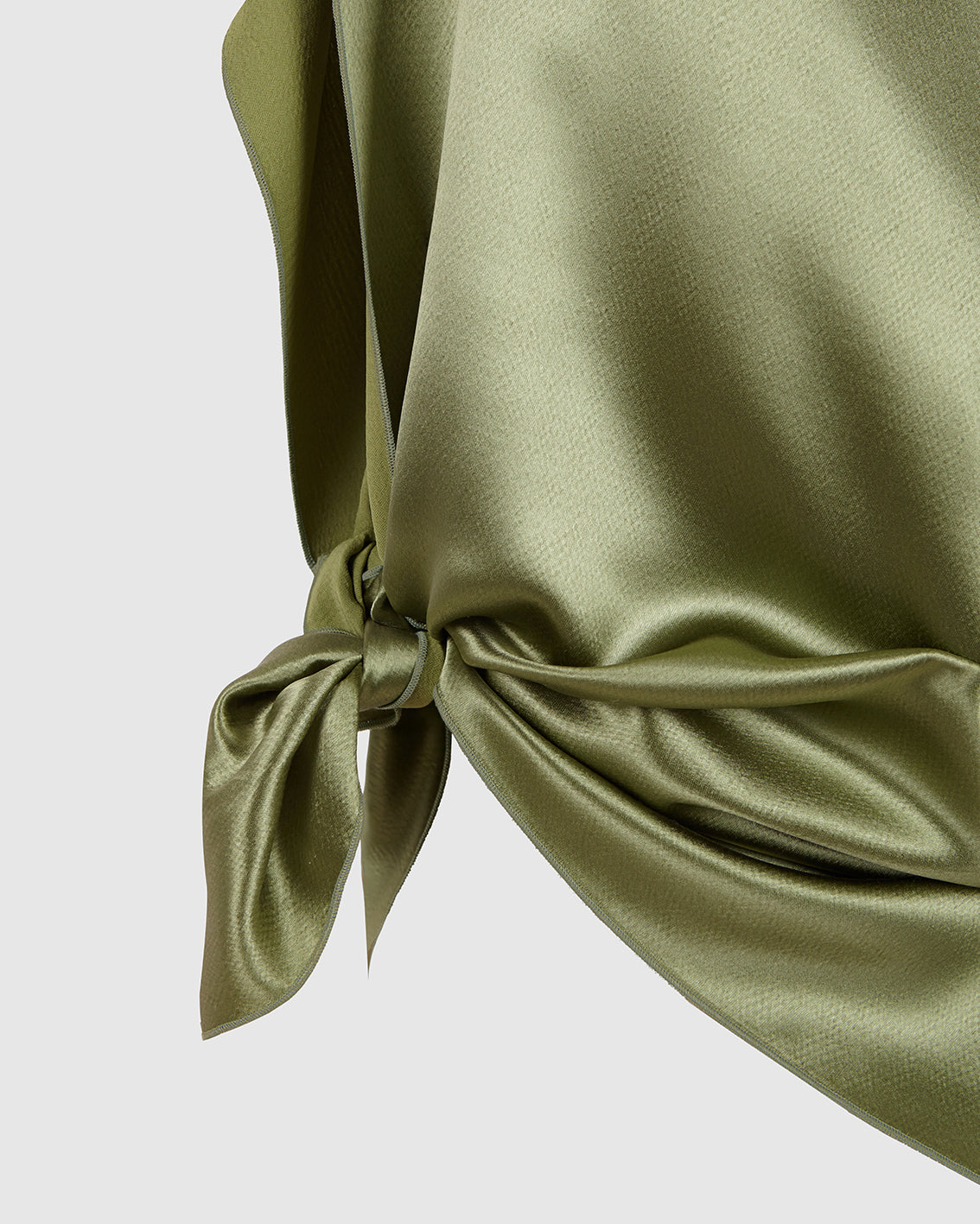 TENDRIL GREEN SILK ‘PAÑOLETA’ TOP