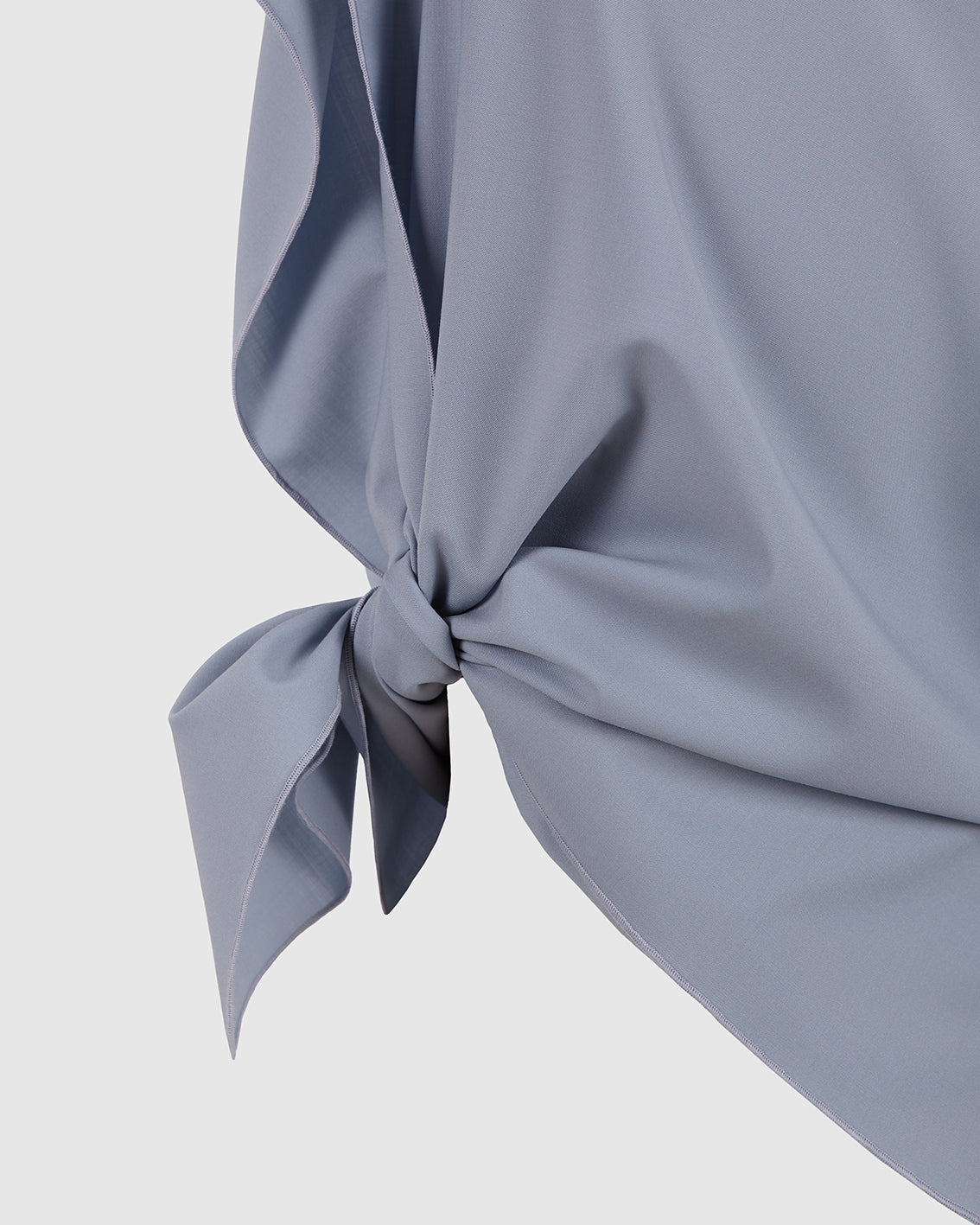 PEARL BLUE WOOL ‘PAÑOLETA’ TOP