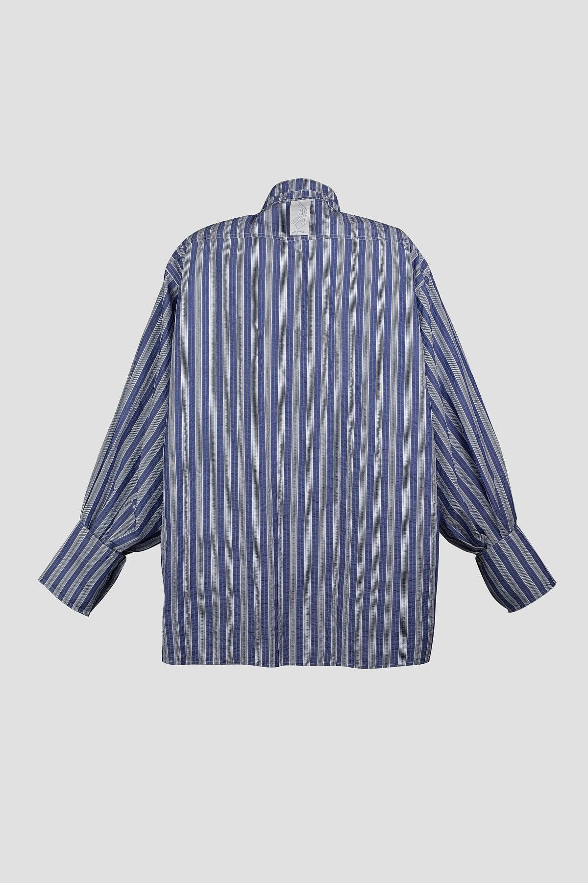 AMAMA SHIRT BLUE STRIPES