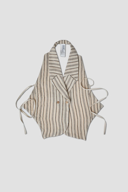 CHALECO ANAIA RAYAS MARRÓN