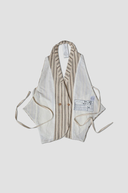 CHALECO ANAIA RAYAS MARRÓN