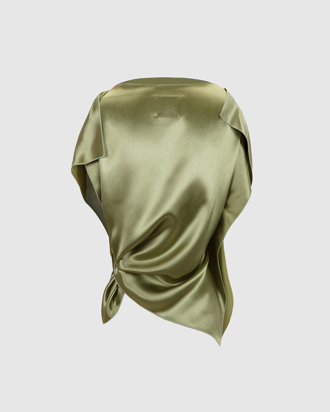 TENDRIL GREEN SILK ‘PAÑOLETA’ TOP