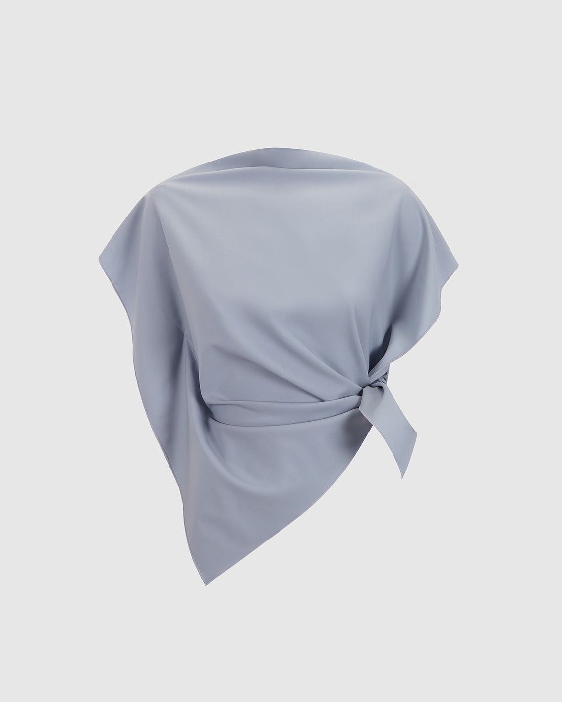 PEARL BLUE WOOL ‘PAÑOLETA’ TOP