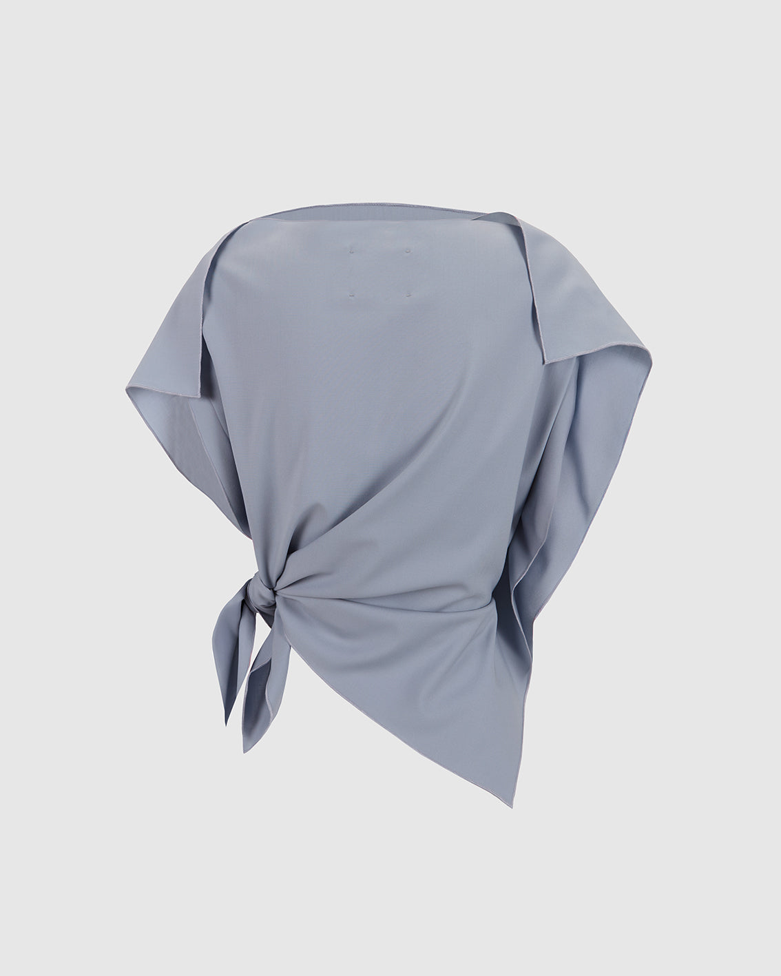 PEARL BLUE WOOL ‘PAÑOLETA’ TOP