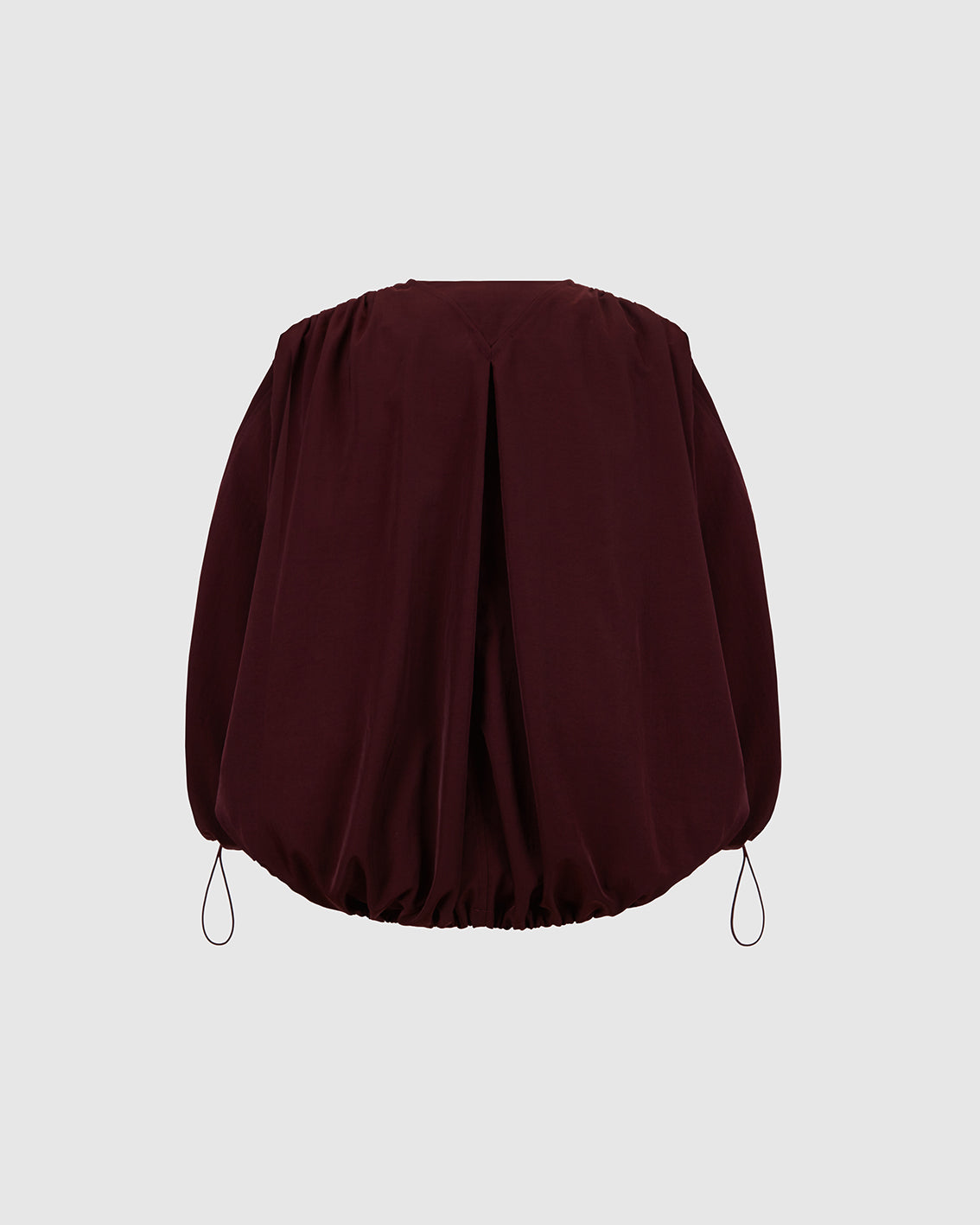 BURGUNDY WATER-REPELLENT BOMBER JACKET