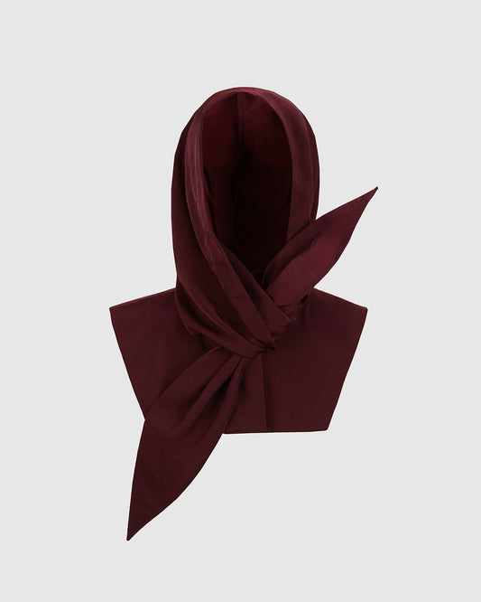 BURGUNDY WATER-REPELLENT HOOD