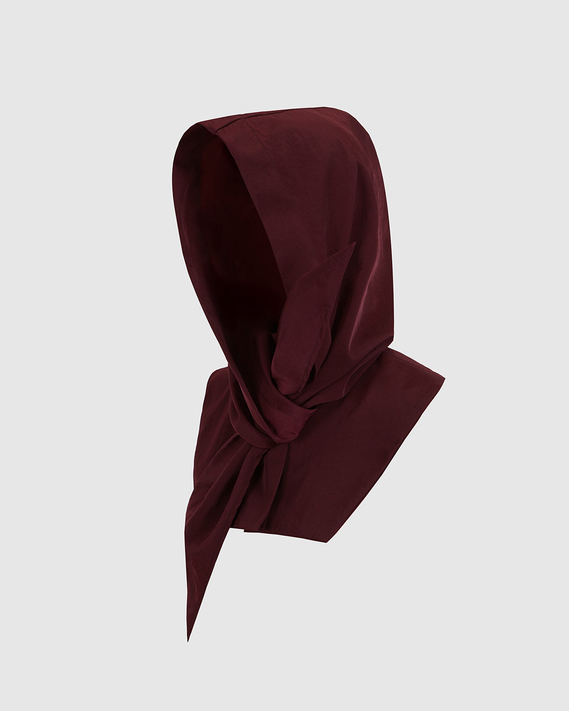 BURGUNDY WATER-REPELLENT HOOD