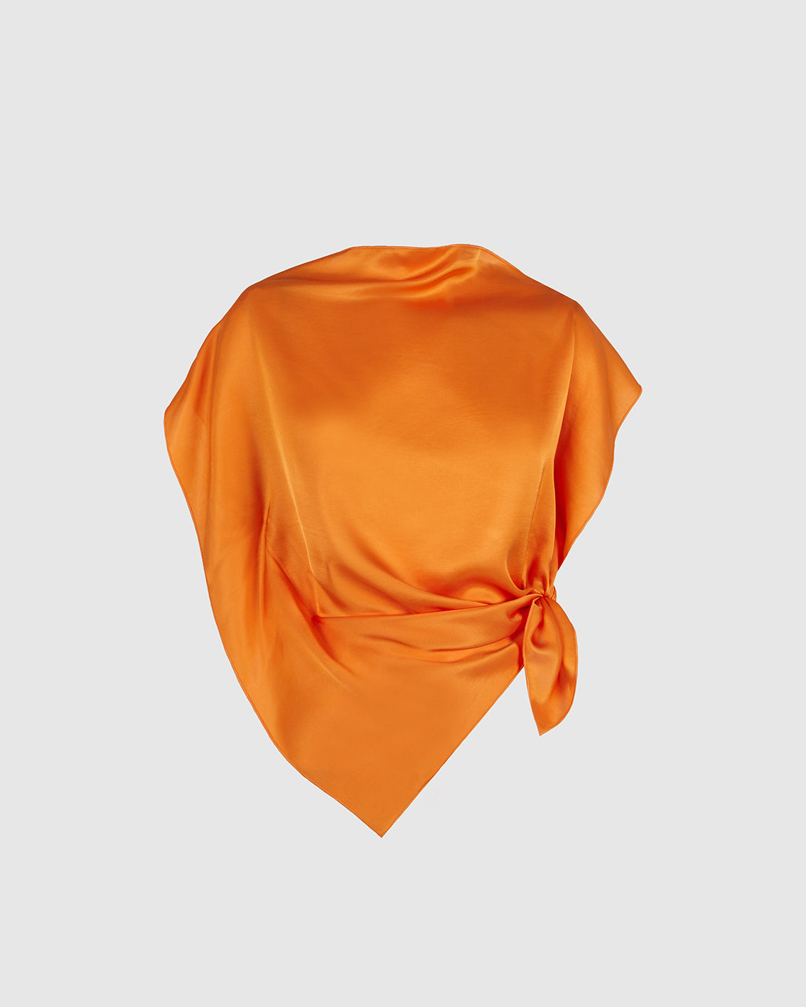 BRIGHT ORANGE VISCOSE ‘PAÑOLETA’ TOP