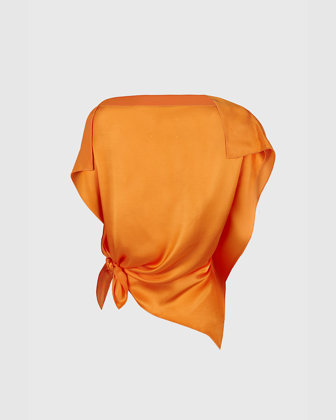 BRIGHT ORANGE VISCOSE ‘PAÑOLETA’ TOP
