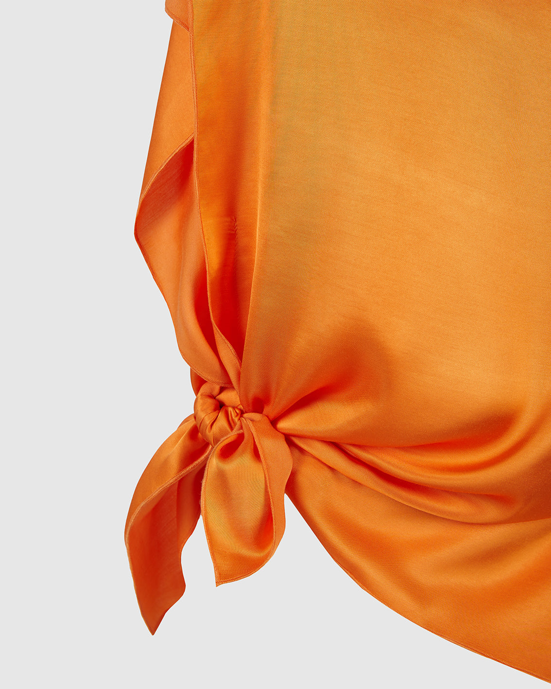 BRIGHT ORANGE VISCOSE ‘PAÑOLETA’ TOP