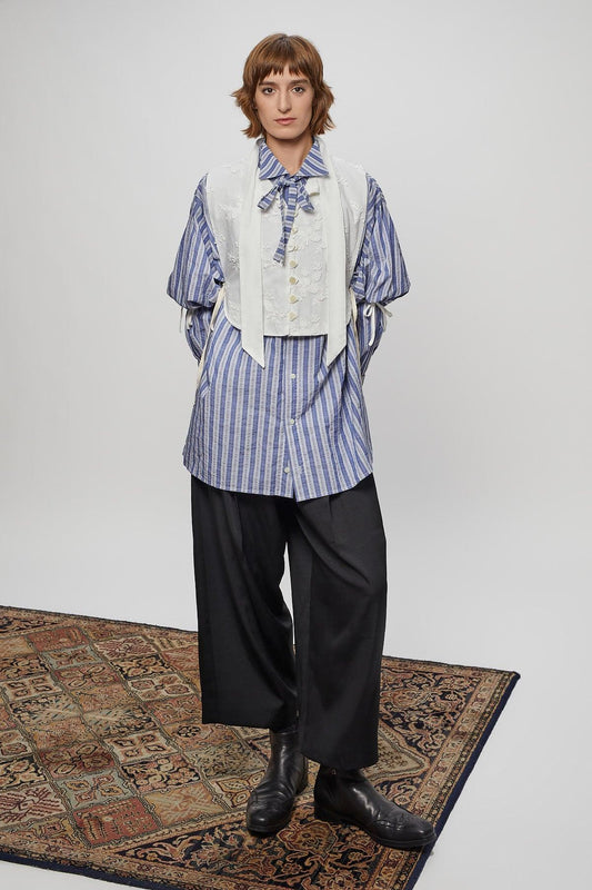 LEHENGUSU VEST WHITE FLOWERS - BIAAF LAB