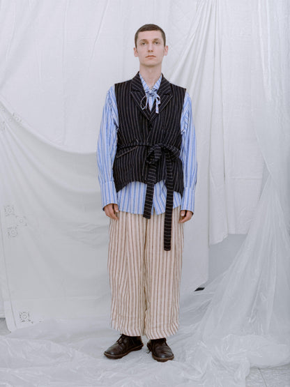 PANTALÓN AMA RAYAS MARRÓN