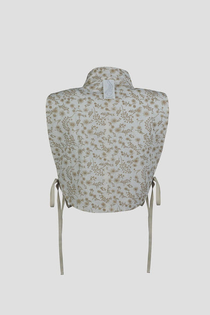 LEHENGUSU VEST BEIGE FLOWERS - BIAAF LAB