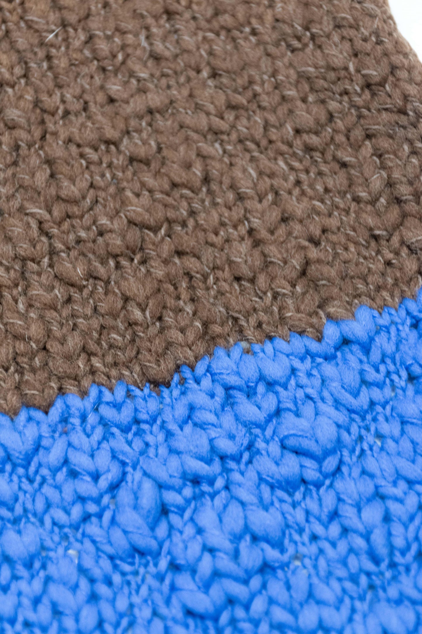 LE BLOCK SCARF CHOCOLATE GREEN CREAM - BIAAF LAB