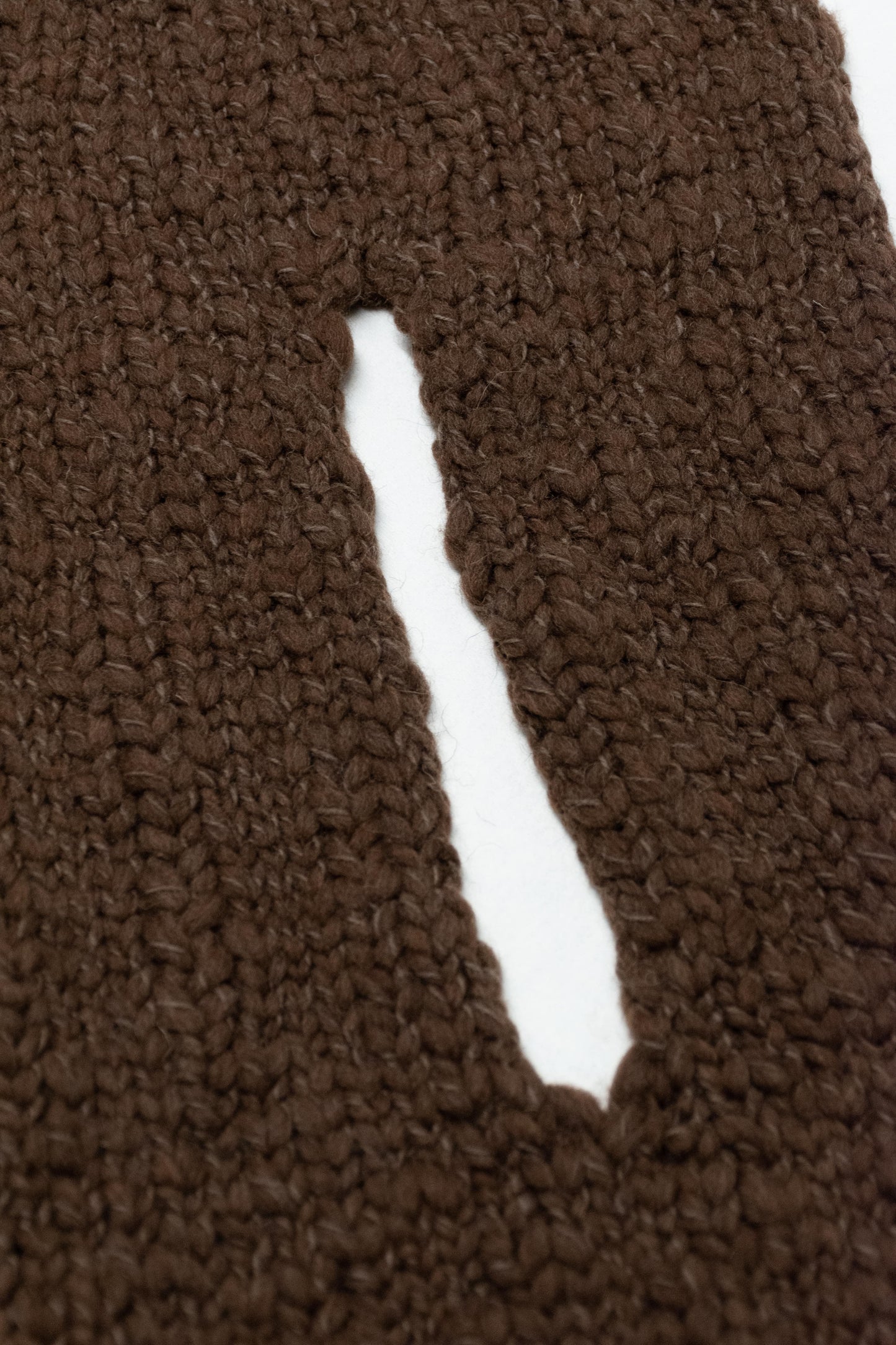 LE BLOCK SCARF CHOCOLATE GREEN CREAM - BIAAF LAB