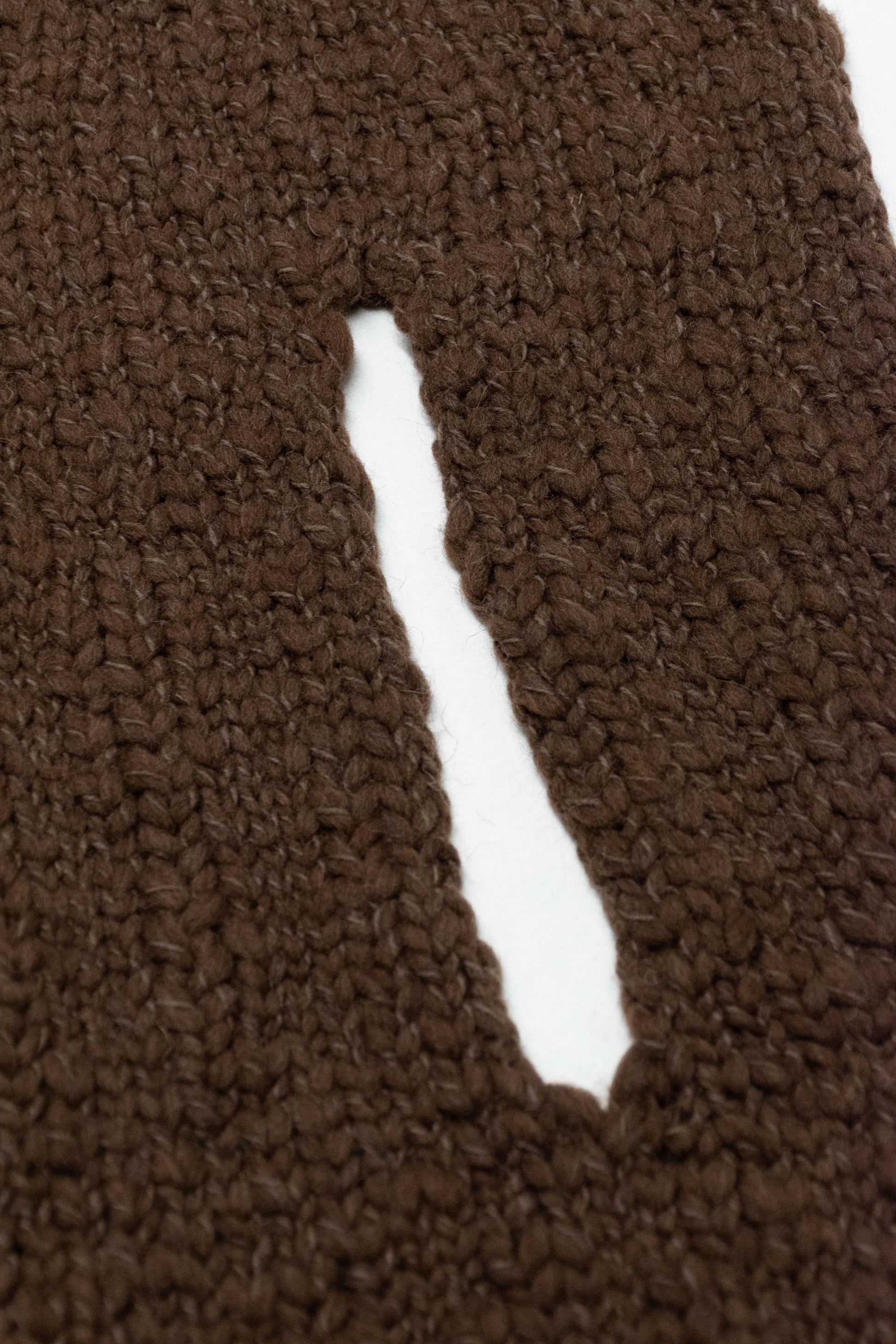 LE BLOCK SCARF CHOCOLATE GREEN CREAM - BIAAF LAB