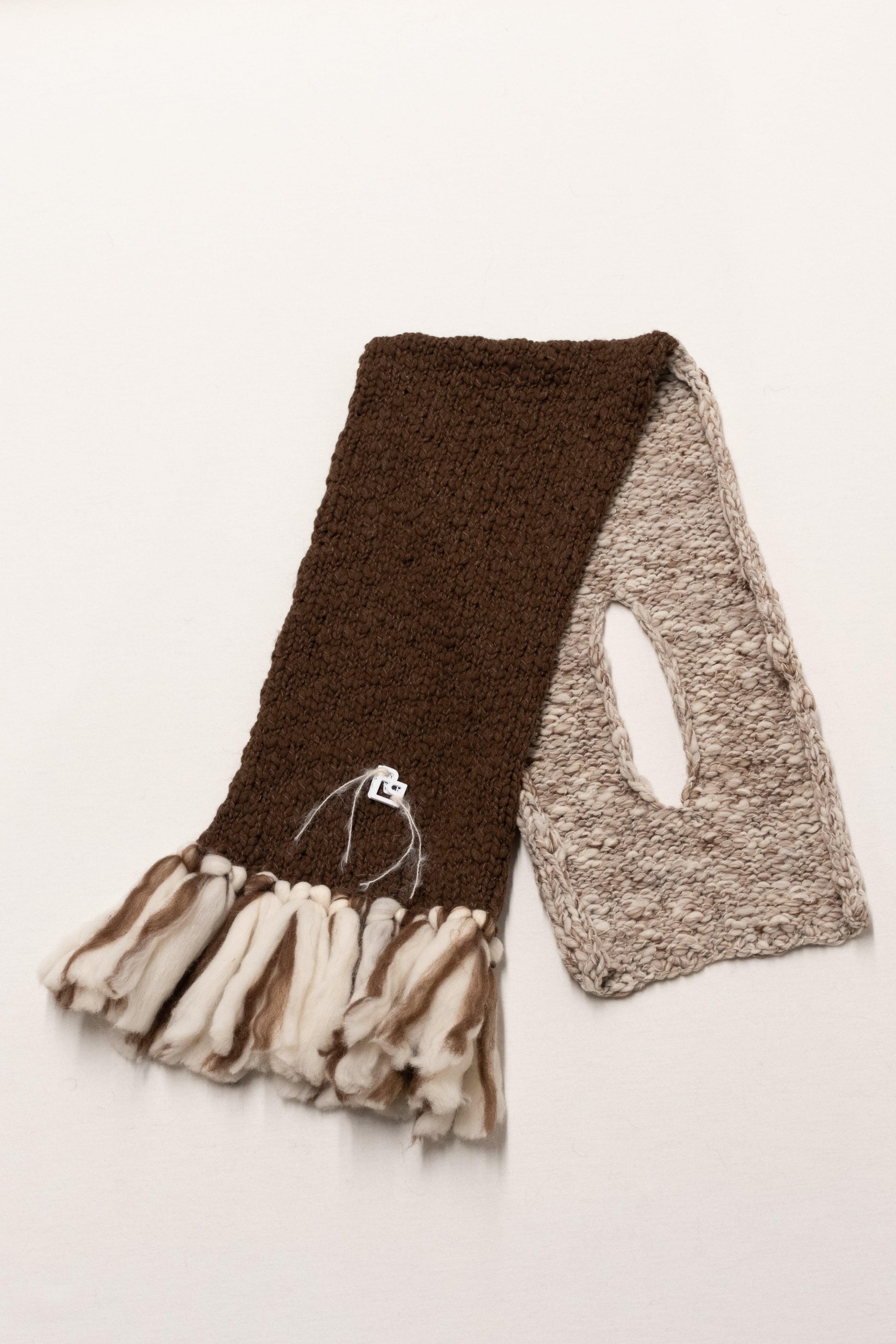 LE BLOCK SCARF CREAM CHOCOLATE - BIAAF LAB