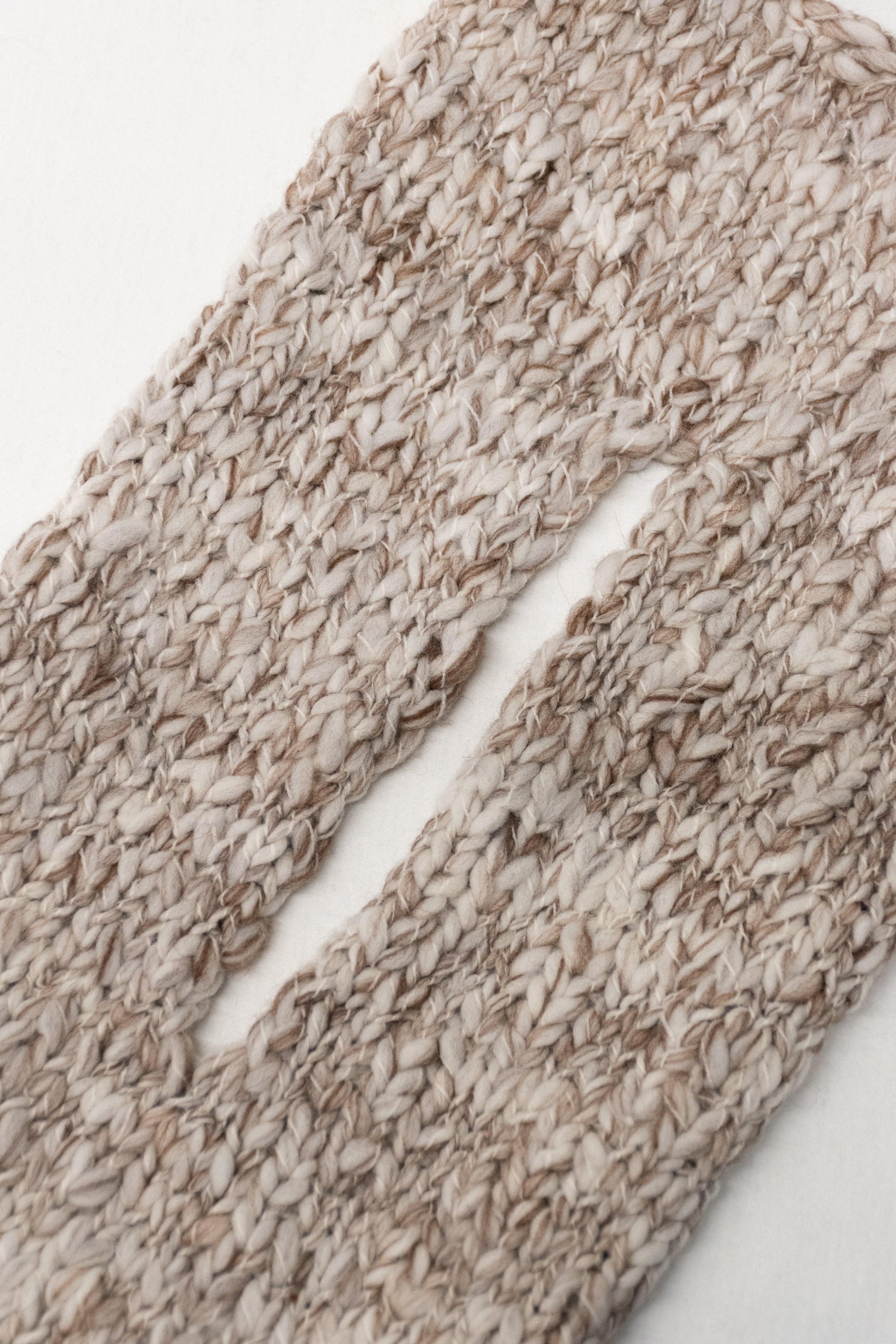 LE BLOCK SCARF CREAM CHOCOLATE - BIAAF LAB