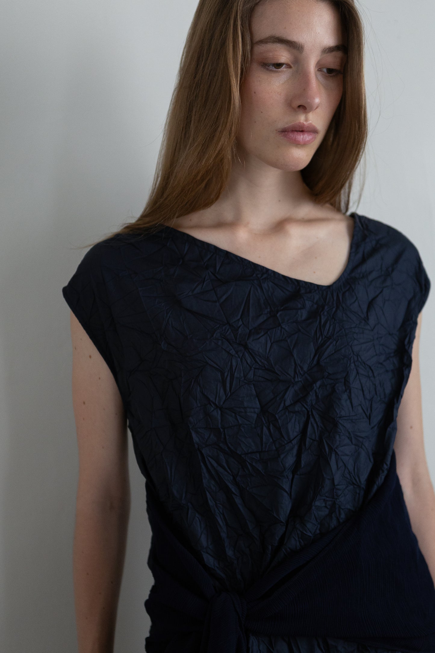 WRAP vestido azul