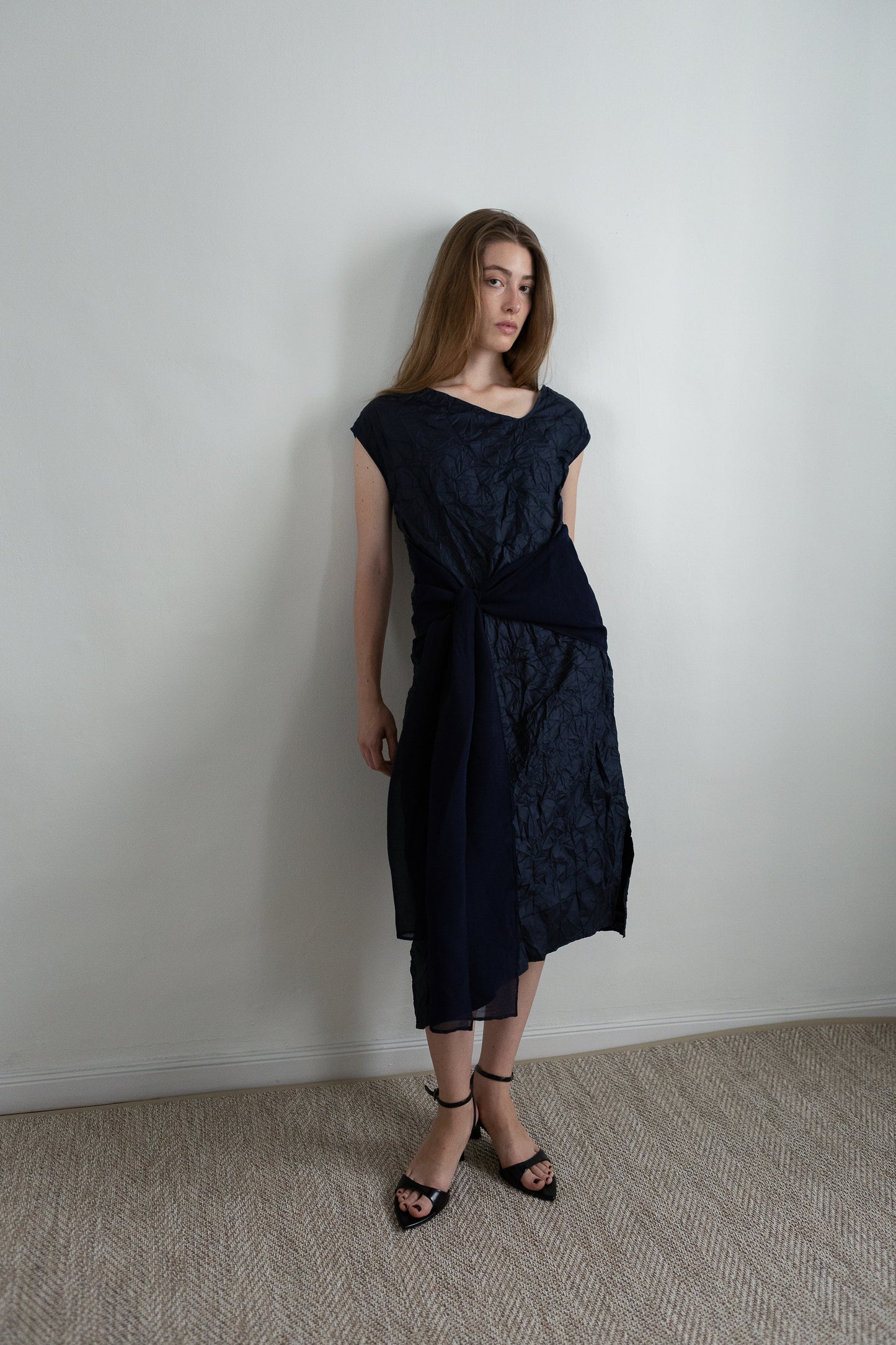 WRAP vestido azul