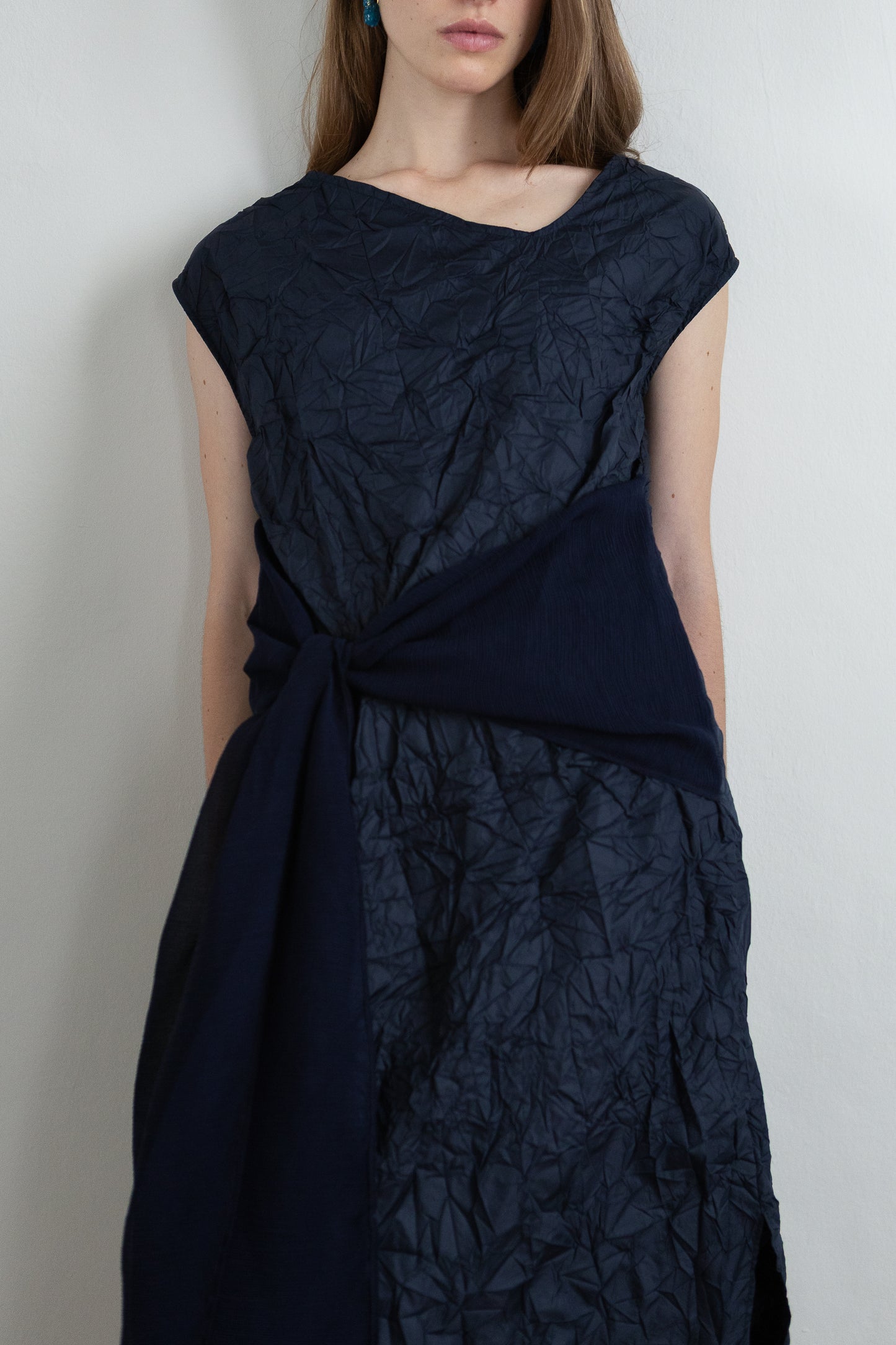WRAP vestido azul