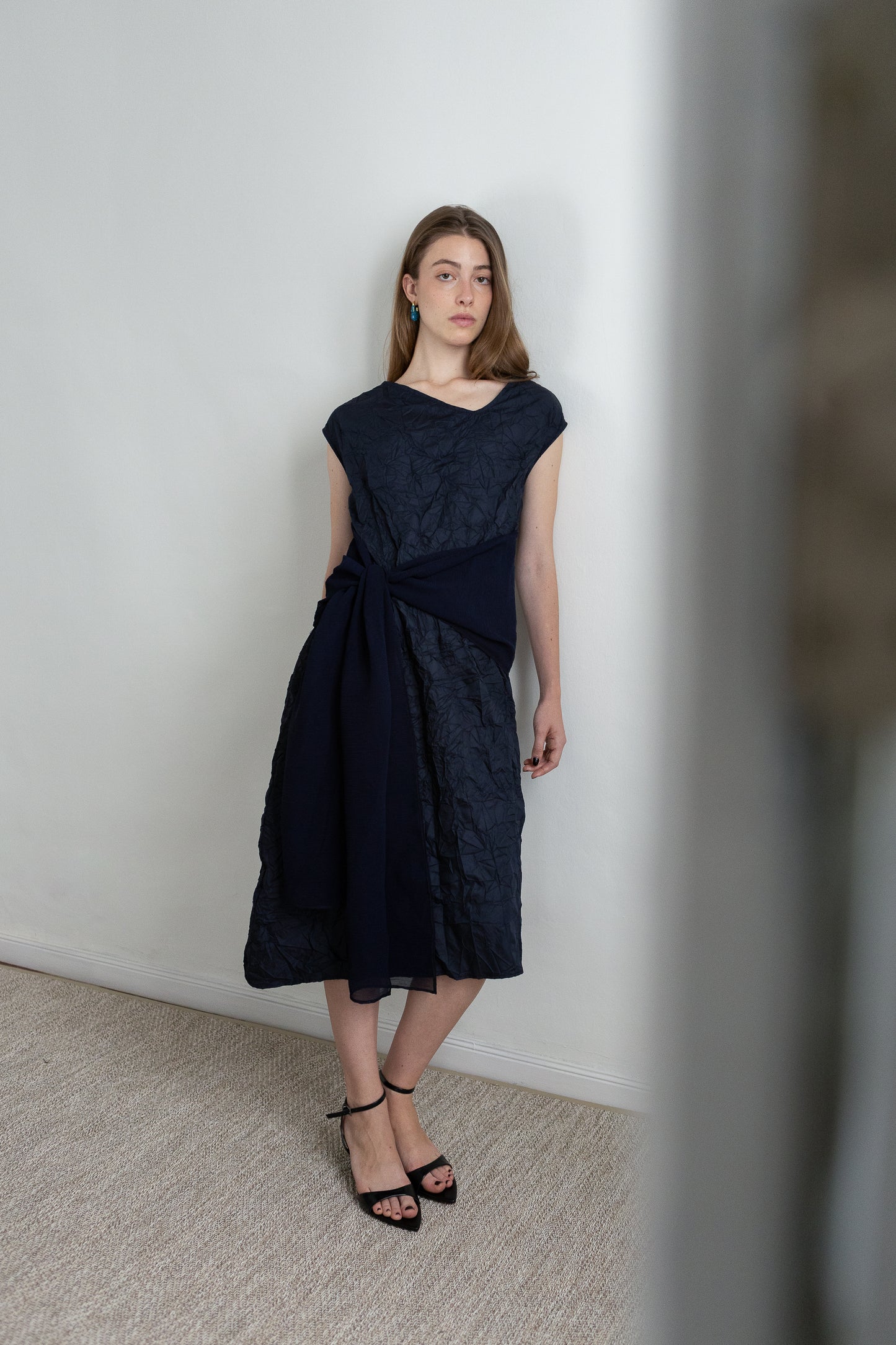 WRAP vestido azul