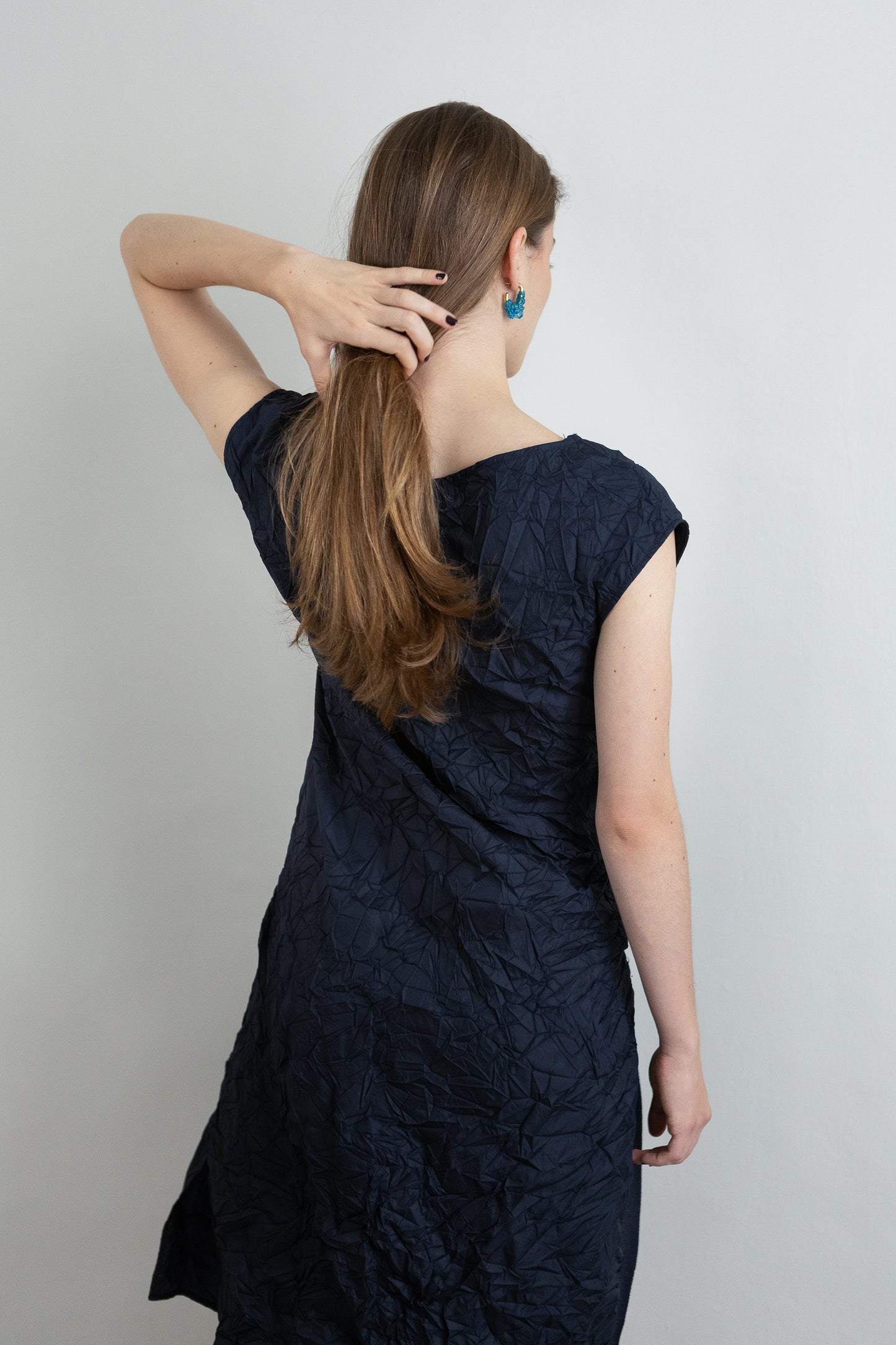 WRAP vestido azul