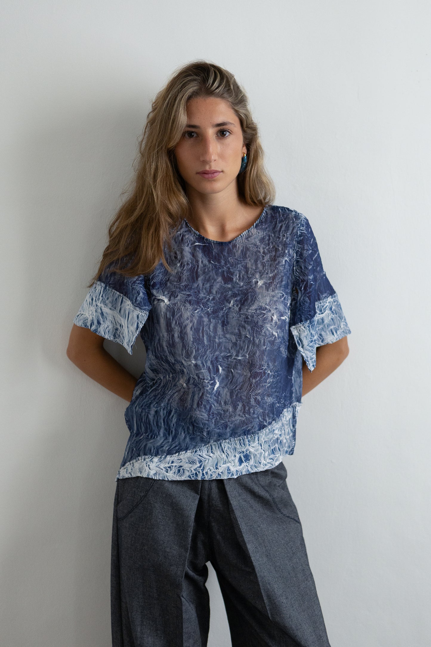 OPEN pleat shirt