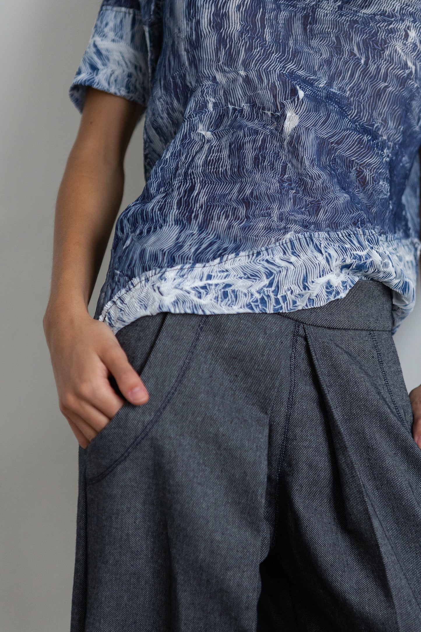 OPEN pleat shirt