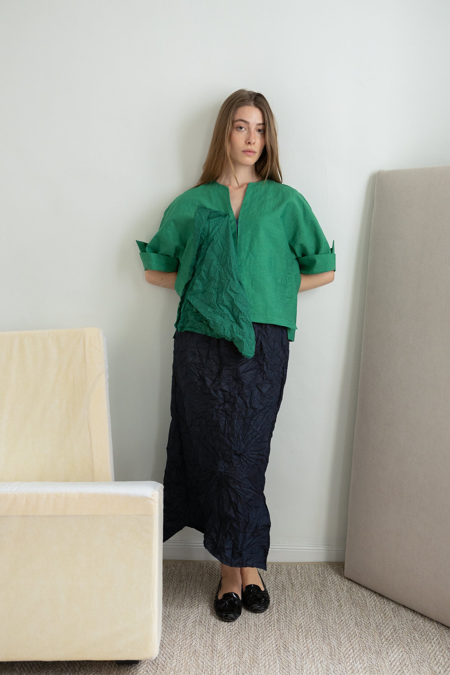 SQUARE green shirt