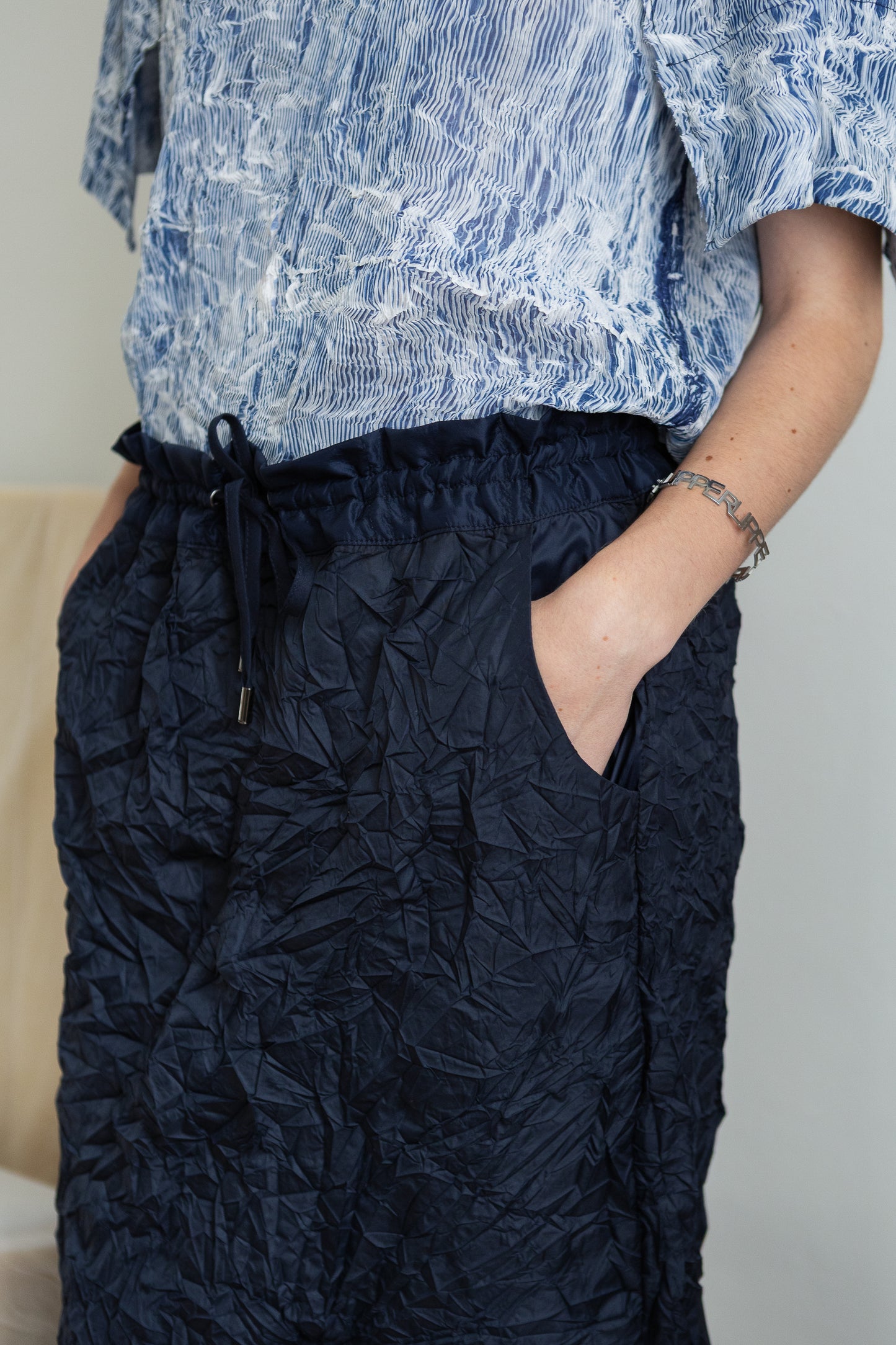 OPEN pleat shirt