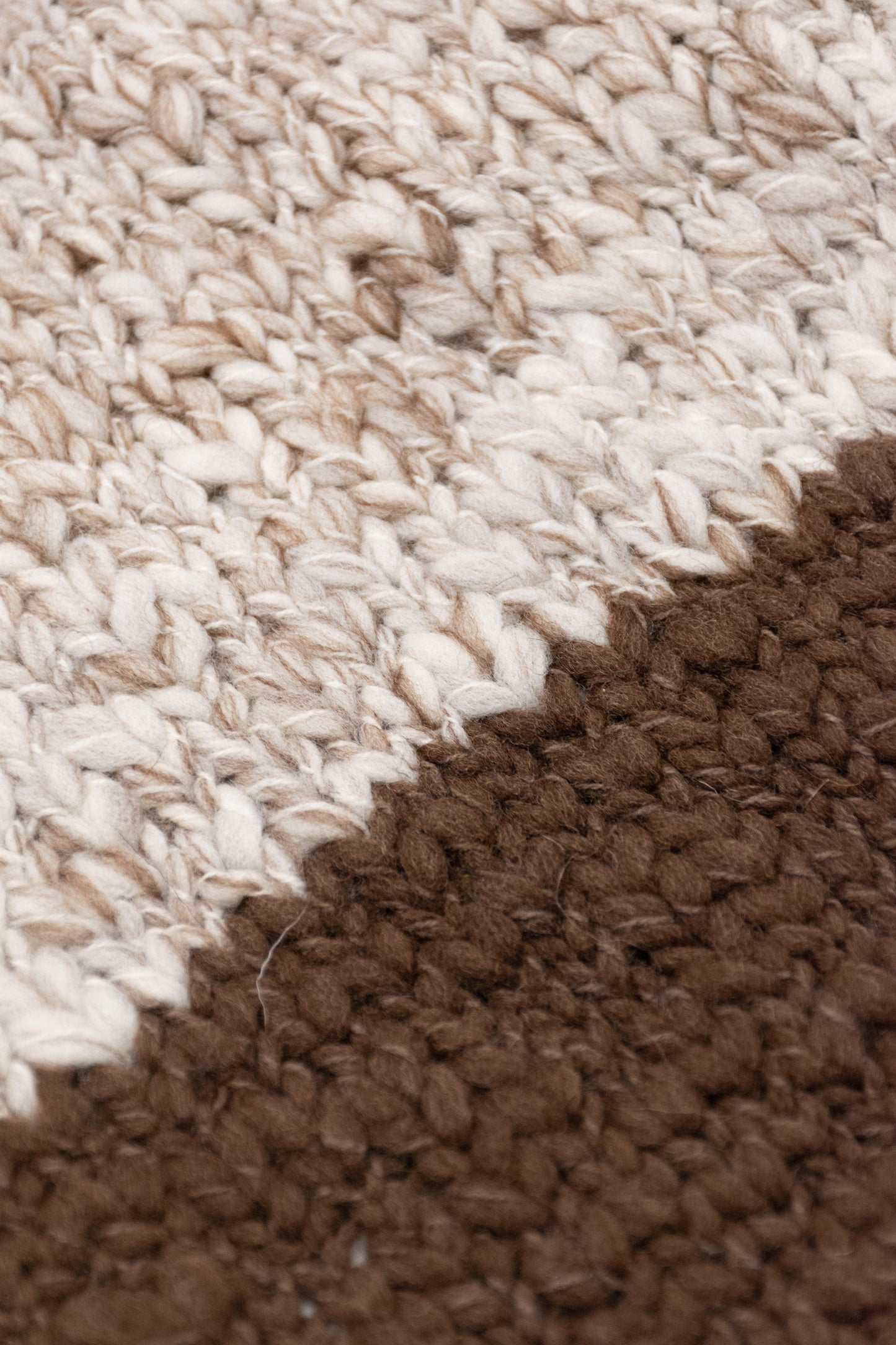 LE BLOCK SCARF CREAM CHOCOLATE - BIAAF LAB
