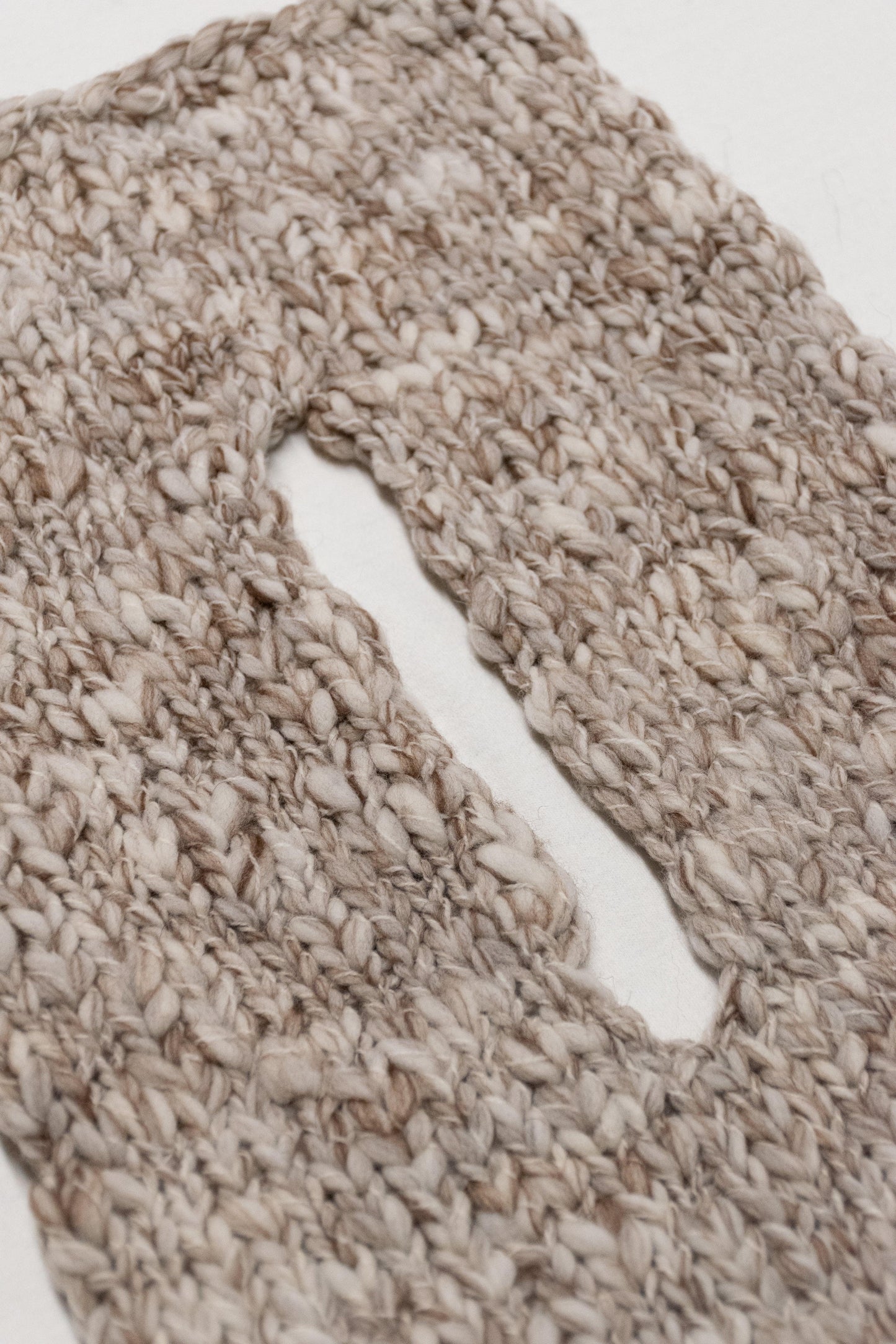 LE BLOCK SCARF CREAM CHOCOLATE - BIAAF LAB